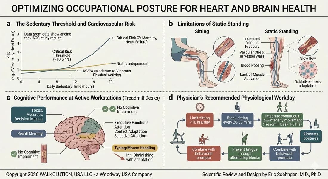 Sitting, Standing or Walking at Work? What New 2024–2025 Research Really Says About Your Heart and Brain