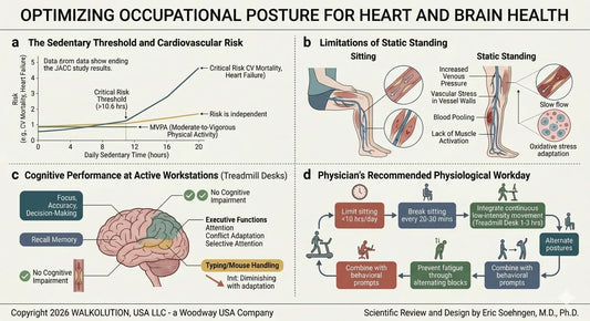 Sitting, Standing or Walking at Work? What New 2024–2025 Research Really Says About Your Heart and Brain
