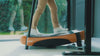 Video showing a man walking on the Walkolution treadmill
